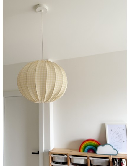 Abażur Kula Muślin Lillac