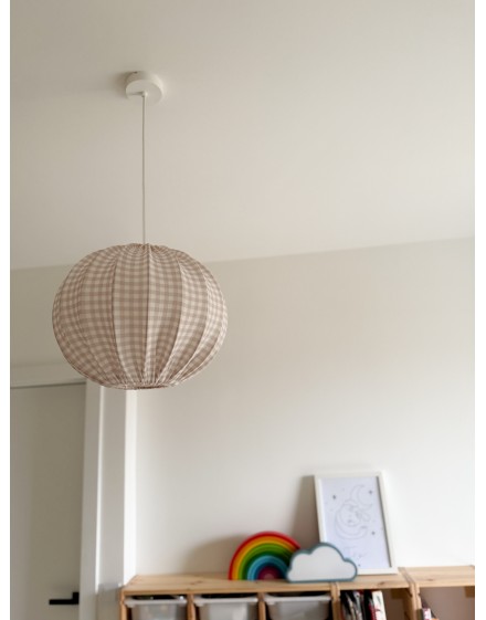 Abażur Kula Muślin Green Bean